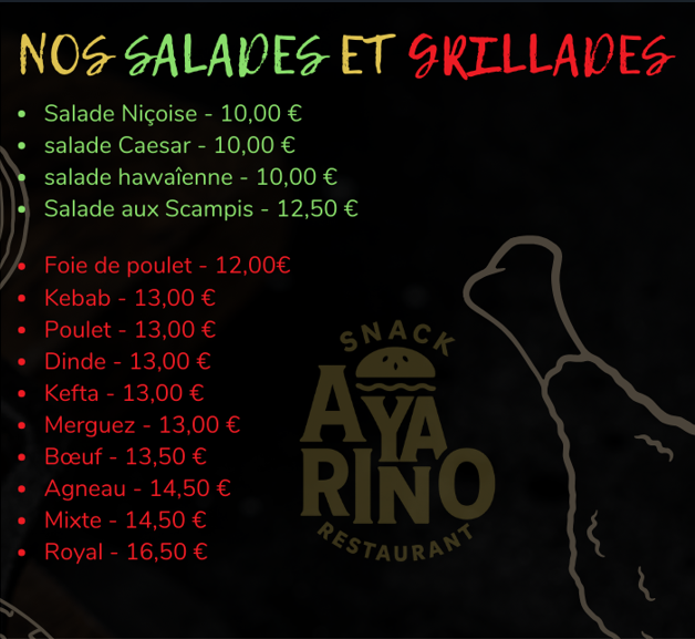 Menu 02 — Ayarino
